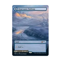 WOTC MtG Secret Lair Series Clearwater Pathway (Borderless) (R) (Foil) NM - Image 1