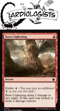 Burst Lightning 0192 | Magic the Gathering MTG | Foundations | Common | NM - Image 1