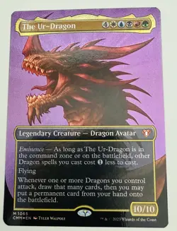 MTG Textured Foil The Ur-Dragon NM Unplayed Commander Masters - Image 2