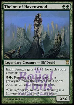 Thelon of Havenwood 1x FOIL TSP MTG Time Spiral Rare MINT green - Image 1