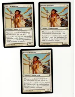 Soul's Attendant X 3. Rise of the Eldrazi. NM. MTG. - Image 1