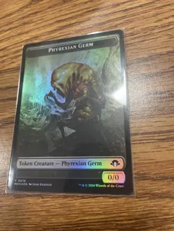 MTG FOIL {Phyrexian Germ Token} {Tamiyo, Seasoned Scholar Emblem & Inq Studnt - Image 1