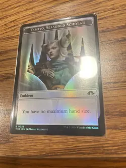 MTG FOIL {Phyrexian Germ Token} {Tamiyo, Seasoned Scholar Emblem & Inq Studnt - Image 2