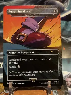 MTG | Power Sneakers - Lightning Greaves [Secret Lair Sonic] Non-Foil - Image 1