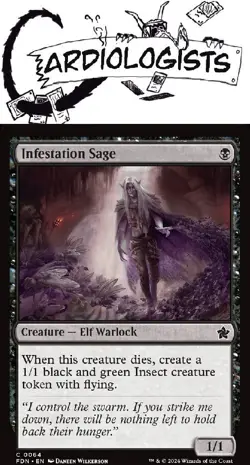 Infestation Sage 0064 | Magic the Gathering MTG | Foundations | Common | NM - Image 1