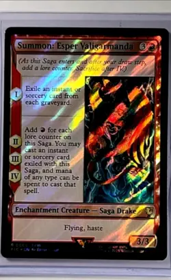 2025 MTG Magic the Gathering FIC Commander Surge Foil Summon Esper Valigarmanda - Image 1