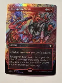 Disrupt Decorum #1067 (Foil) NM Launch Party & Release Event Promos Magic MTG NM - Image 1