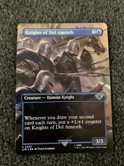 Magic The Gathering MTG - Knights of Dol Amroth (Borderless) Foil - UB LTR - Image 1