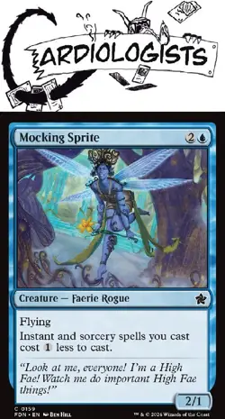 Mocking Sprite 0159 | Magic the Gathering MTG | Foundations | Common | NM - Image 1