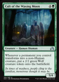 Cult of the Waxing Moon -Foil Medium Play MTG Shadows Over Innistrad - Image 1
