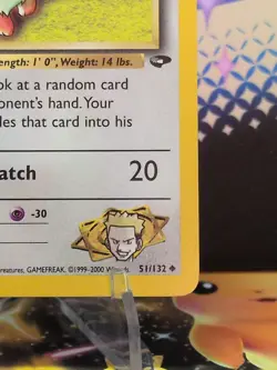 Pokemon TCG Gym Challenge 1st Edition Lt Surge's Eevee 051/132 WOTC 2000 NM/M NP - Image 5