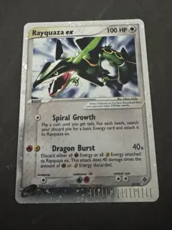 Pokemon Rayquaza EX Dragon Holo Card 97/97 NMINT Condition - Image 1