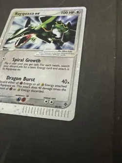 Pokemon Rayquaza EX Dragon Holo Card 97/97 NMINT Condition - Image 2
