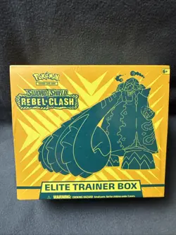 Pokemon TCG Sword & Shield Rebel Clash Elite Trainer Box - Image 1