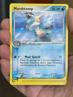 POKEMON MARSHTOMP 36/97 RARE EX DRAGON LP CARD - Image 1