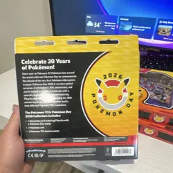 Pokemon Trading Card Game Pokemon Day 2026 Box Pikachu Promo Booster lot of 3 - Image 2