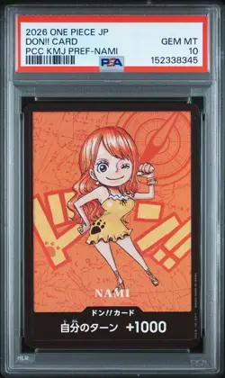 2026 ONE PIECE JPN PREMIUM COLL KUMAMOTO PREFECTURE SPECIAL DON!! CARD PSA 10 - Image 1