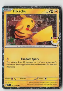 Pikachu (Pokemon Day 2026) 051/162 - Miscellaneous Cards & Products Holo - PTCG - Image 1