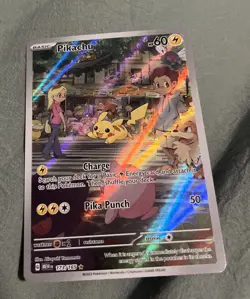 Pokemon Pikachu TCG Card 173/165 SV Scarlet & Violet 151 illustration Rare - Image 1