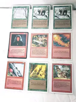 MTG Binder Lot: Mostly Revised Edition 18 Binder Pages 160+ Magic Cards VGC - Image 3