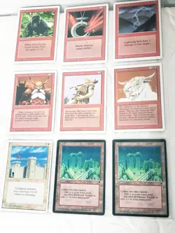 MTG Binder Lot: Mostly Revised Edition 18 Binder Pages 160+ Magic Cards VGC - Image 4