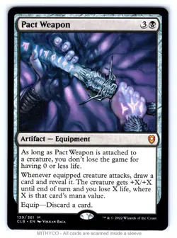 MTG Pact Weapon Commander Legends: Battle for Baldur's Gate NM - Image 1