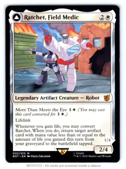 MTG Ratchet, Field Medic Universes Beyond: Transformers LP - Image 1
