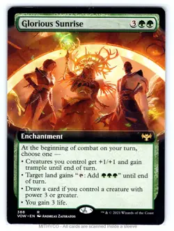 MTG Glorious Sunrise (Extended Art) Innistrad: Crimson Vow LP - Image 1