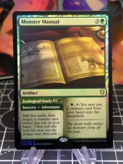 FOIL Monster Manual Commander Legends: Battle for Baldur's Gate NM - Image 1
