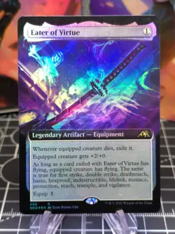 FOIL Eater of Virtue (Extended Art) Kamigawa: Neon Dynasty NM - Image 1
