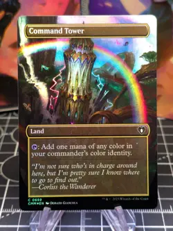 FOIL Command Tower (Borderless) Commander Masters NM - Image 1