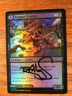 Magic the Gathering MTG foil Boggart Trawler Modern Horizons 3 signed NM - Image 1