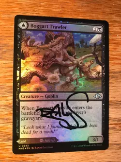 Magic the Gathering MTG foil Boggart Trawler Modern Horizons 3 signed NM - Image 2