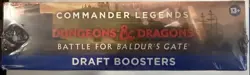 MAGIC MtG COMMANDER LEGENDS D&D BATTLE OF BALDUR'S GATE DRAFT Booster Box - Image 1