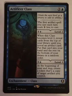 Artificer Class MTG CLB 663 NM Rare EDH Artifact Enchantment UNplayed - Image 1