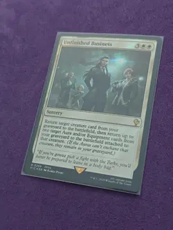 Unfinished Business (Surge Foil) #259 (NM) Final Fantasy FIC Magic MTG - Image 2