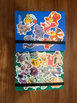 Pokemon card binders with cards - Image 1