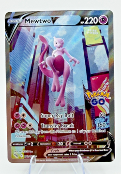 Mewtwo V (Alternate Full Art) 072/078 2022 Pokemon GO Holo - Image 1