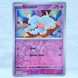 Greavard 099/197 SV03: Obsidian Flames Reverse Holo Pokemon TCG - Image 1