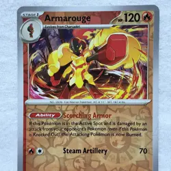 Armarouge 044/197 SV03: Obsidian Flames Reverse Holo Pokemon TCG - Image 3
