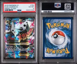 2015 POKEMON XY PRIMAL CLASH #154 FULL ART/M AGGRON EX PSA 6 - Image 3