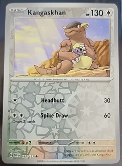 Pokemon TCG - Kangaskhan Reverse Holo - 165/197 - Obsidian Flames - Image 1