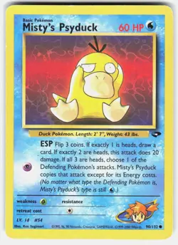 POKEMON MISTY'S PSYDUCK 90 GYM CHALLENGE HP - Image 1