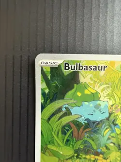Pokemon Bulbasaur 166/165 Scarlet & Violet 151 Illustration Rare Full Art Holo - Image 3
