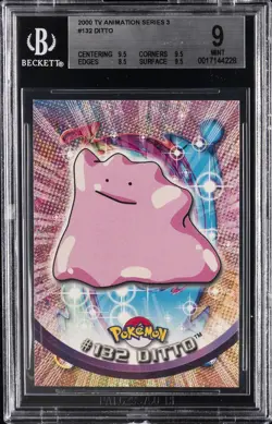 2000 POKEMON TV ANIMATION SERIES 3 #132 DITTO BGS 9 - Image 1