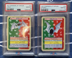 PSA 10 Pokemon Card TOPSUN ZUBAT & GOLBAT Blue Back GEM MT Japanese 1997 Rare - Image 1