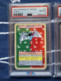 PSA 10 Pokemon Card TOPSUN ZUBAT & GOLBAT Blue Back GEM MT Japanese 1997 Rare - Image 3