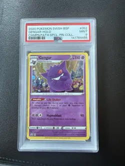Pokemon TCG Gengar SWSH052 Promo Holo SWSH: Sword & Shield PSA 9 2020 - Image 1