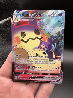 Mimikyu VMAX TG17/TG30 Ultra Rare Brilliant Stars Pokemon Card - Image 1