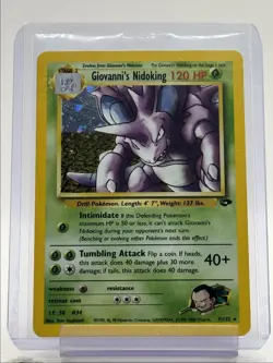 GIOVANNI'S NIDOKING 2000 POKEMON GYM CHALLENGE HOLO RARE 7/132 Q6859 - Image 1